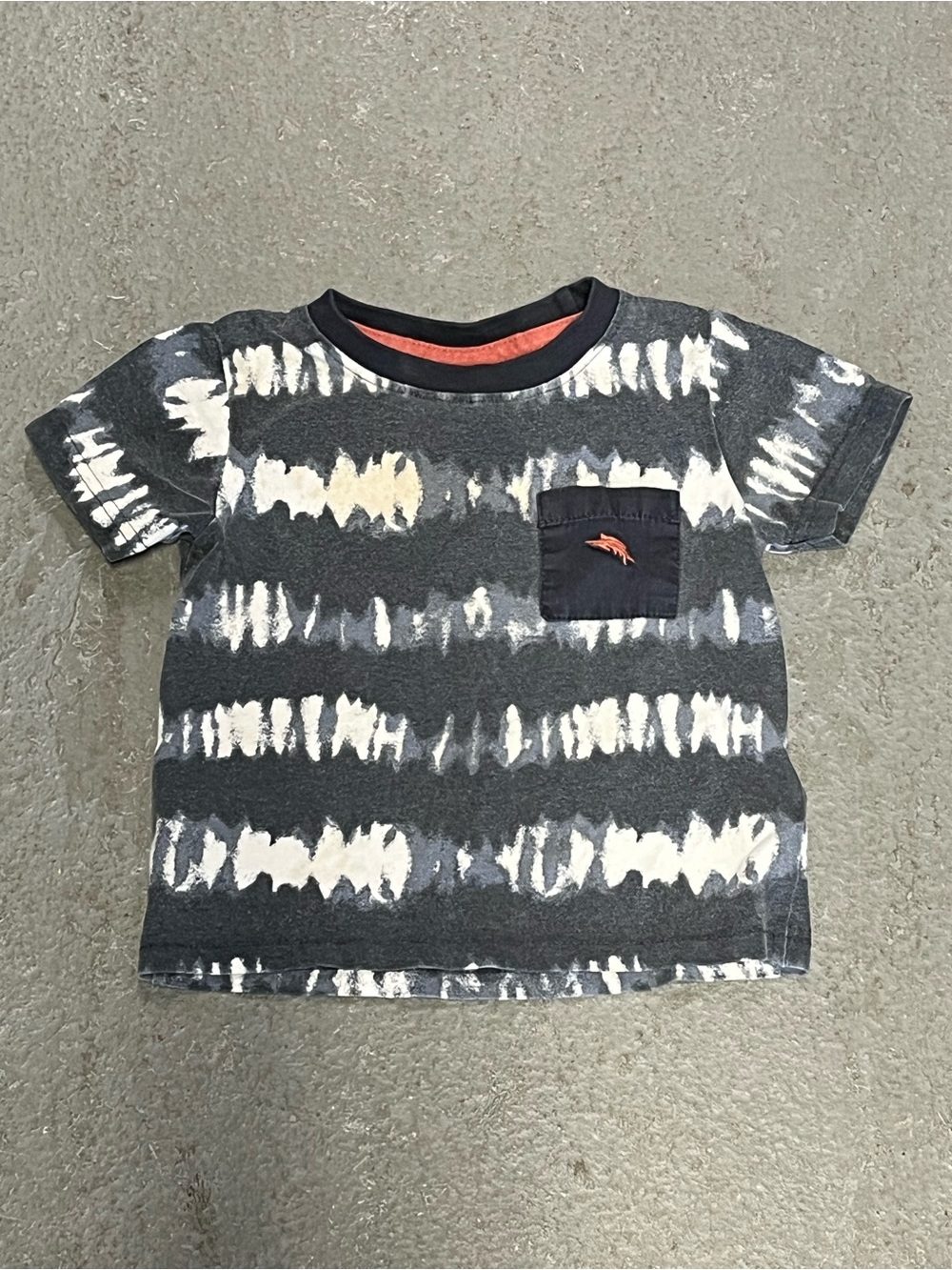 Tommy Bahama Kids Short Sleeve Tie-Dye Tee - Black & White